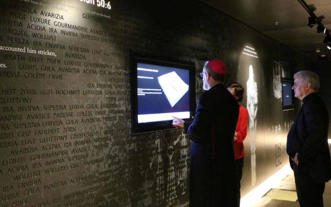 Archbishop Pizzaballa Visits the Saxum Visitor Center