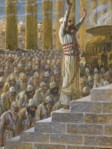 Salomón dedica el Templo de Jerusalén por James Tissot