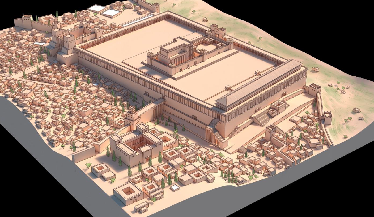 The soreg, or barrier, in the Jerusalem Temple separated the “Courtyard of the Gentiles” from the “Courtyard of Women,” which was accessible only to Israelites (Saxum Visitor Center).