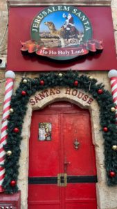 Santa´s house in the Old City, Jerusalem